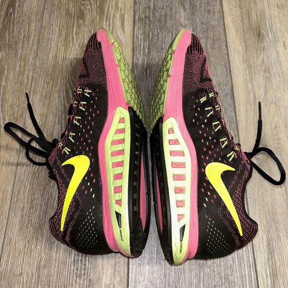 Nike Air Zoom Structure 18 Women's US Size 9.5 Pink Power Ghost Green Black Volt - Picture 9 of 11